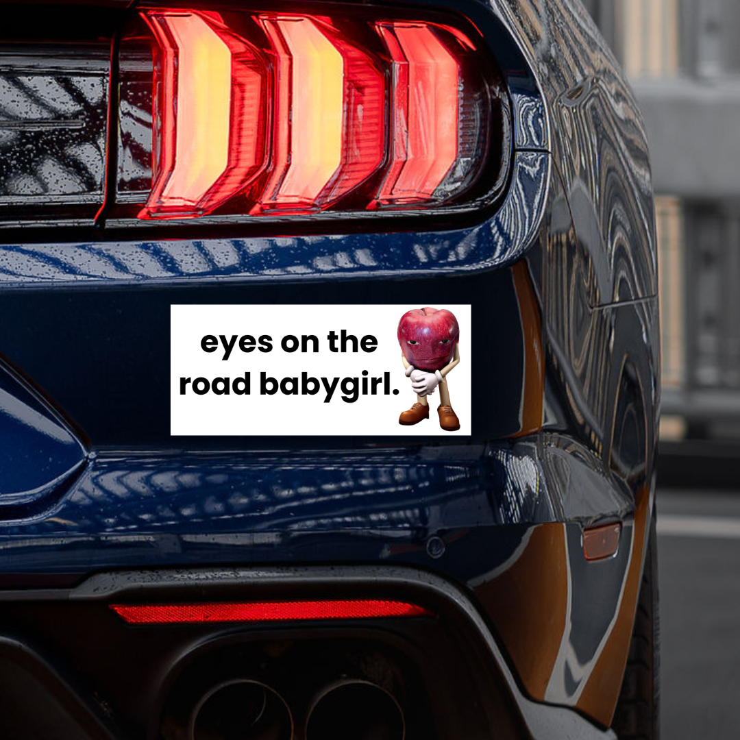 'Eyes On The Road' Sticker