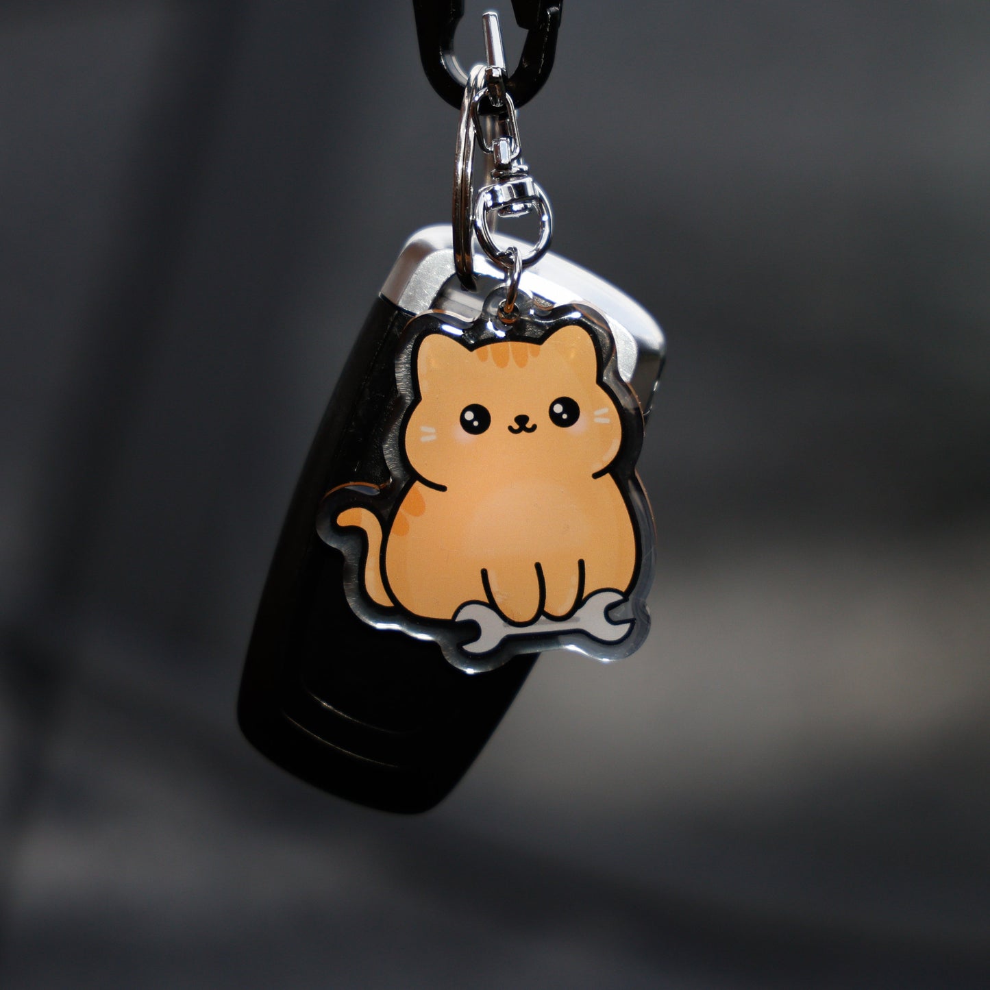 Orange Cat Keychain