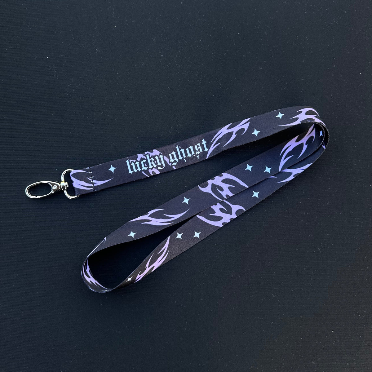 Purple Cyber Lanyard