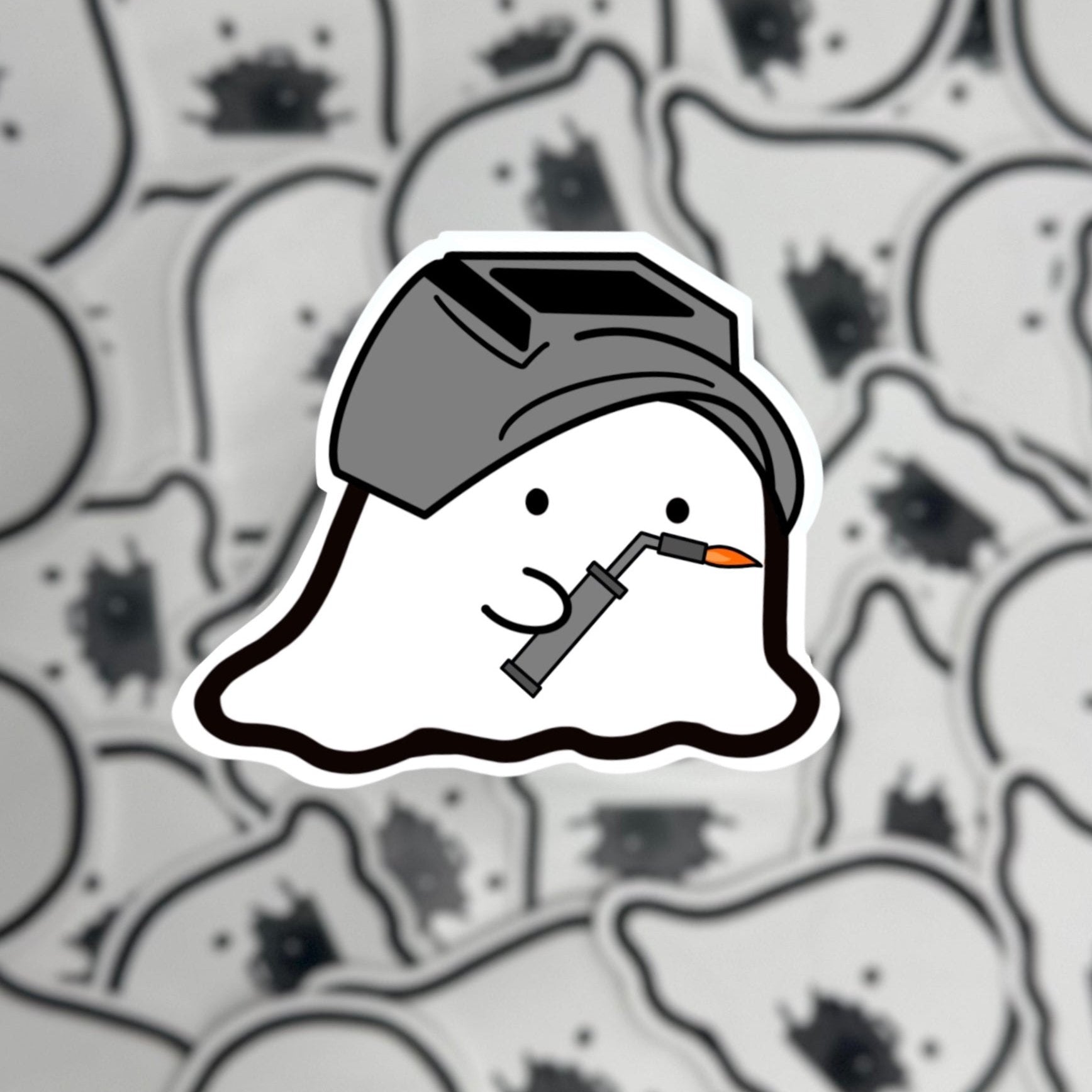 Welding Ghost Sticker – Lucky Ghost