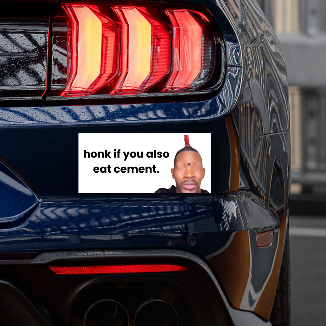 'Eat Cement' Sticker