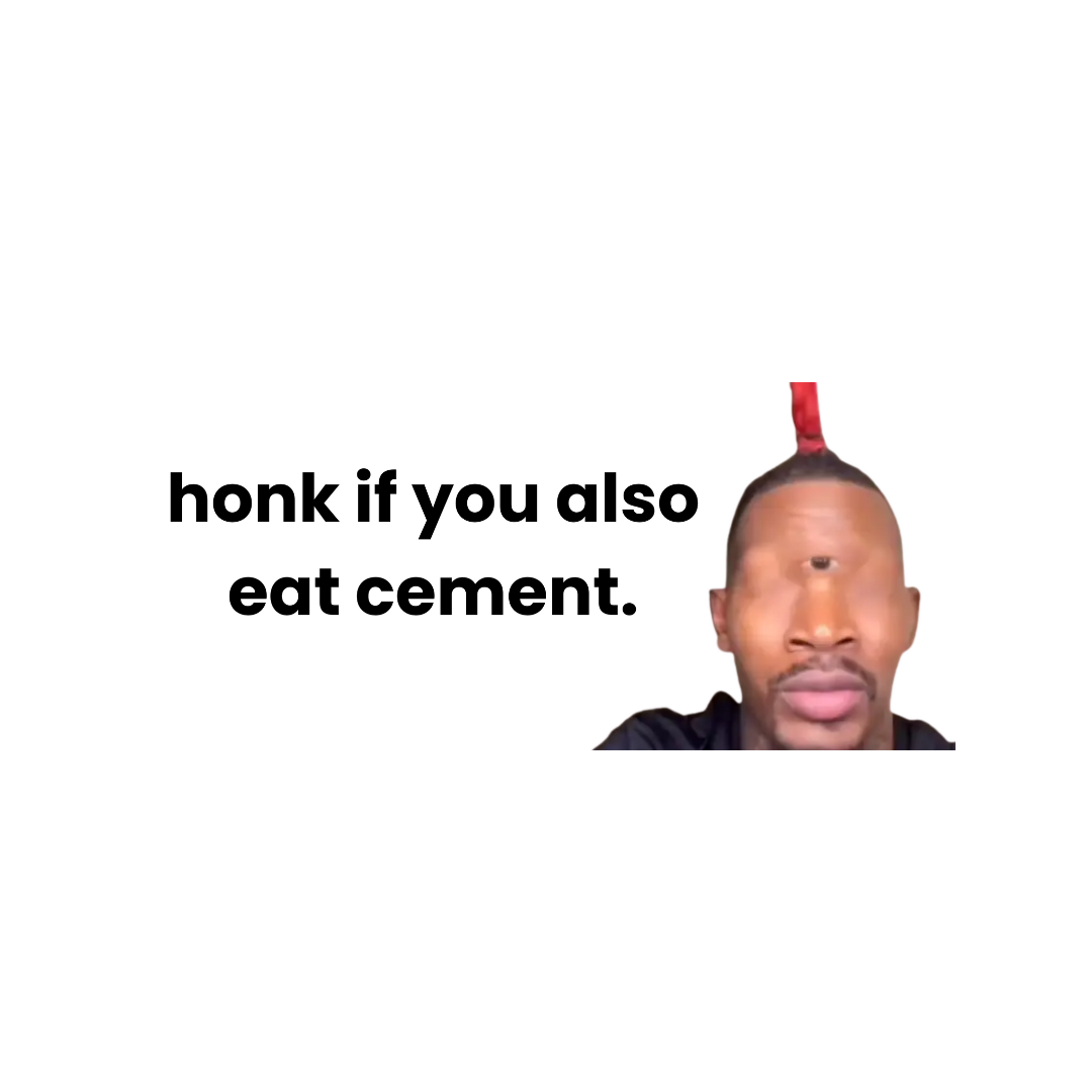 'Eat Cement' Sticker