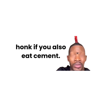'Eat Cement' Sticker