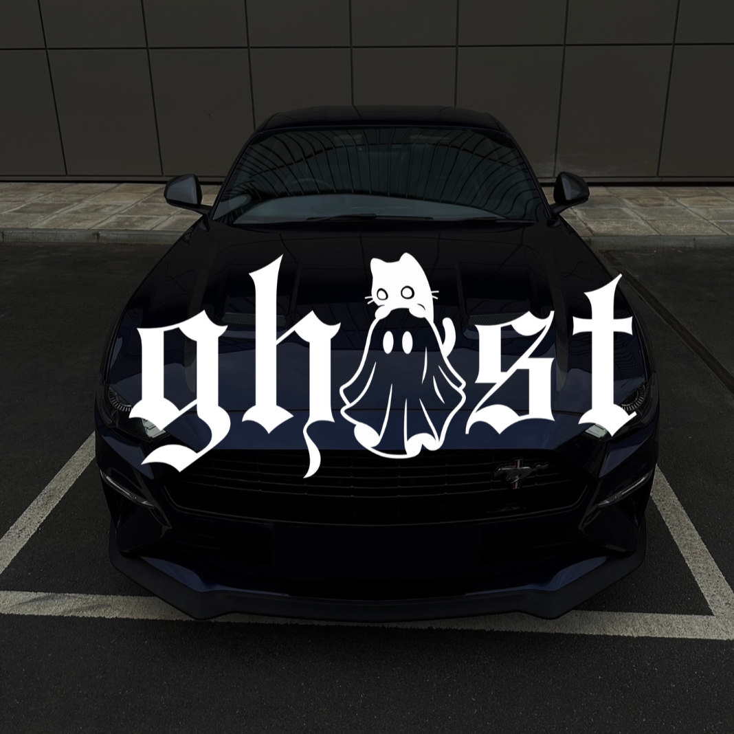 Kitty Ghost Decal
