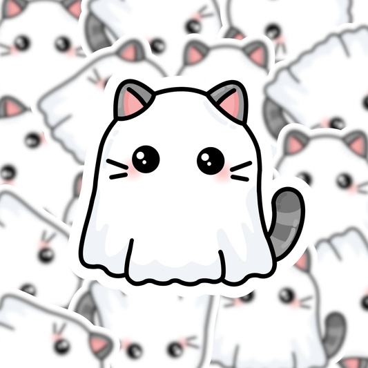 Ghost Kitty Sticker