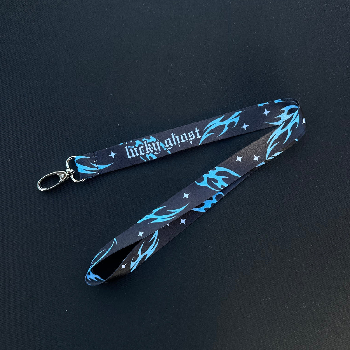 Blue Cyber Lanyard