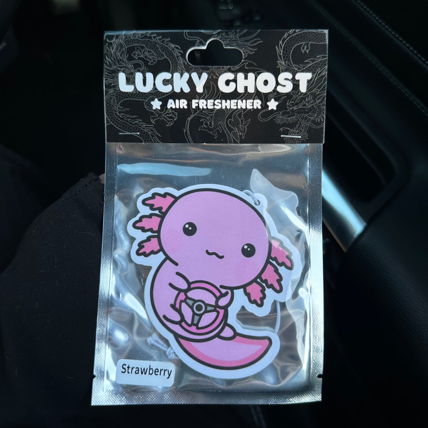 Pink Axolotl Air Freshener