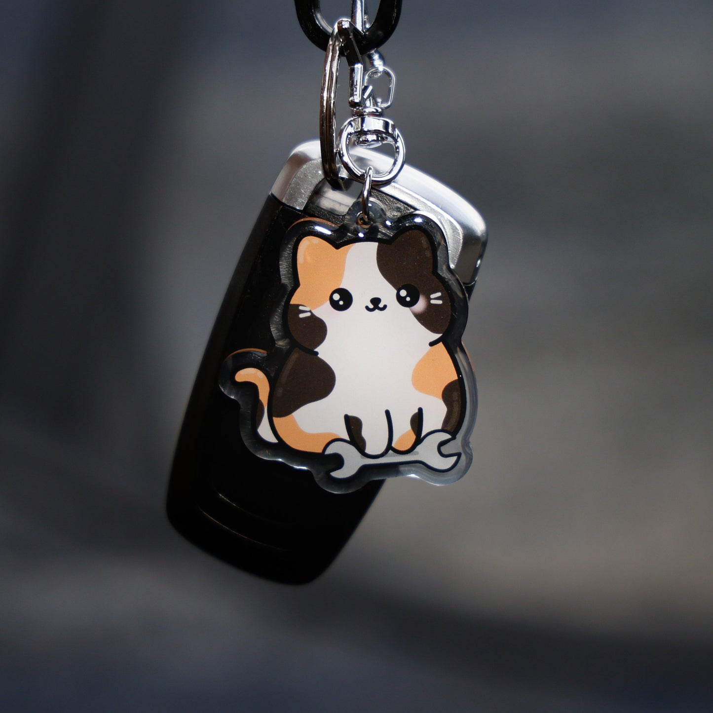 Calico Cat Keychain