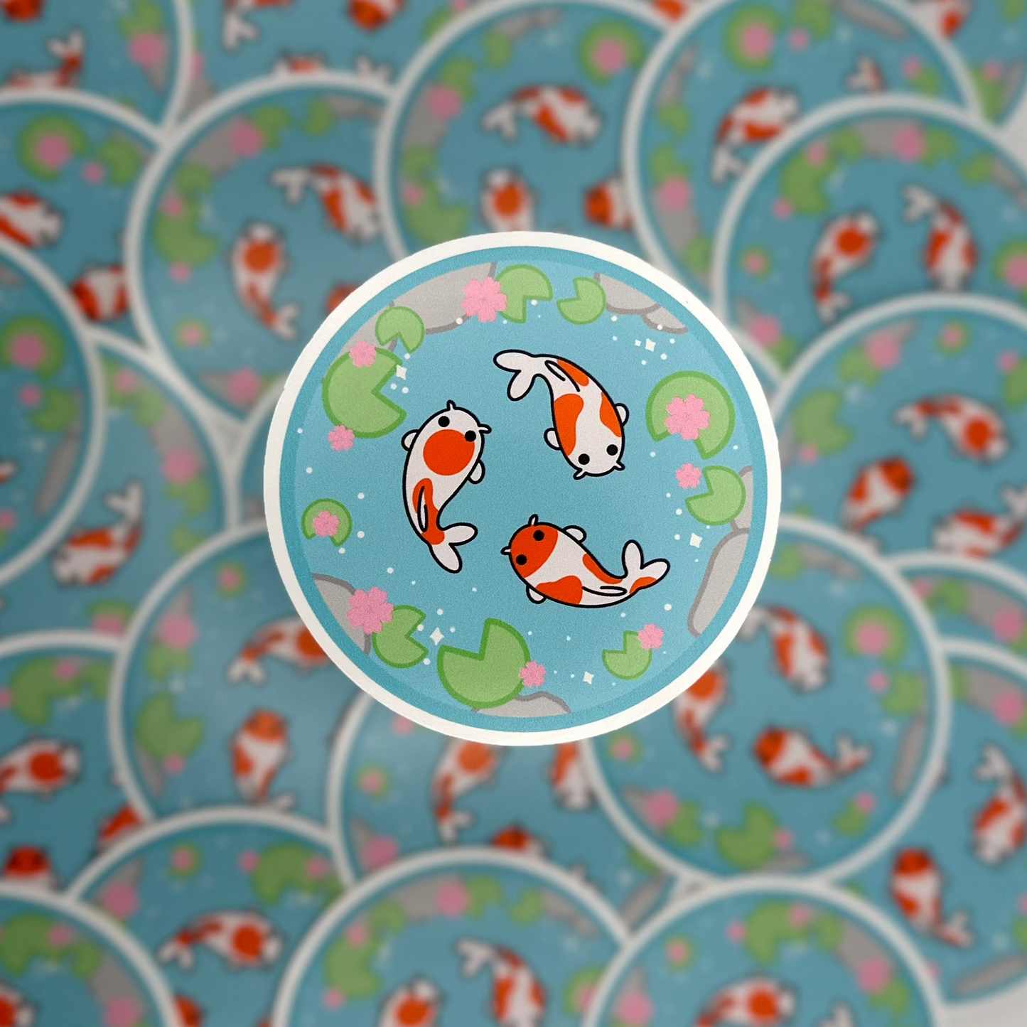 Koi Pond Sticker