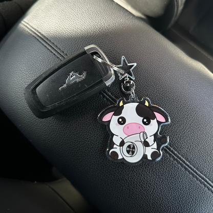 Cow Keychain