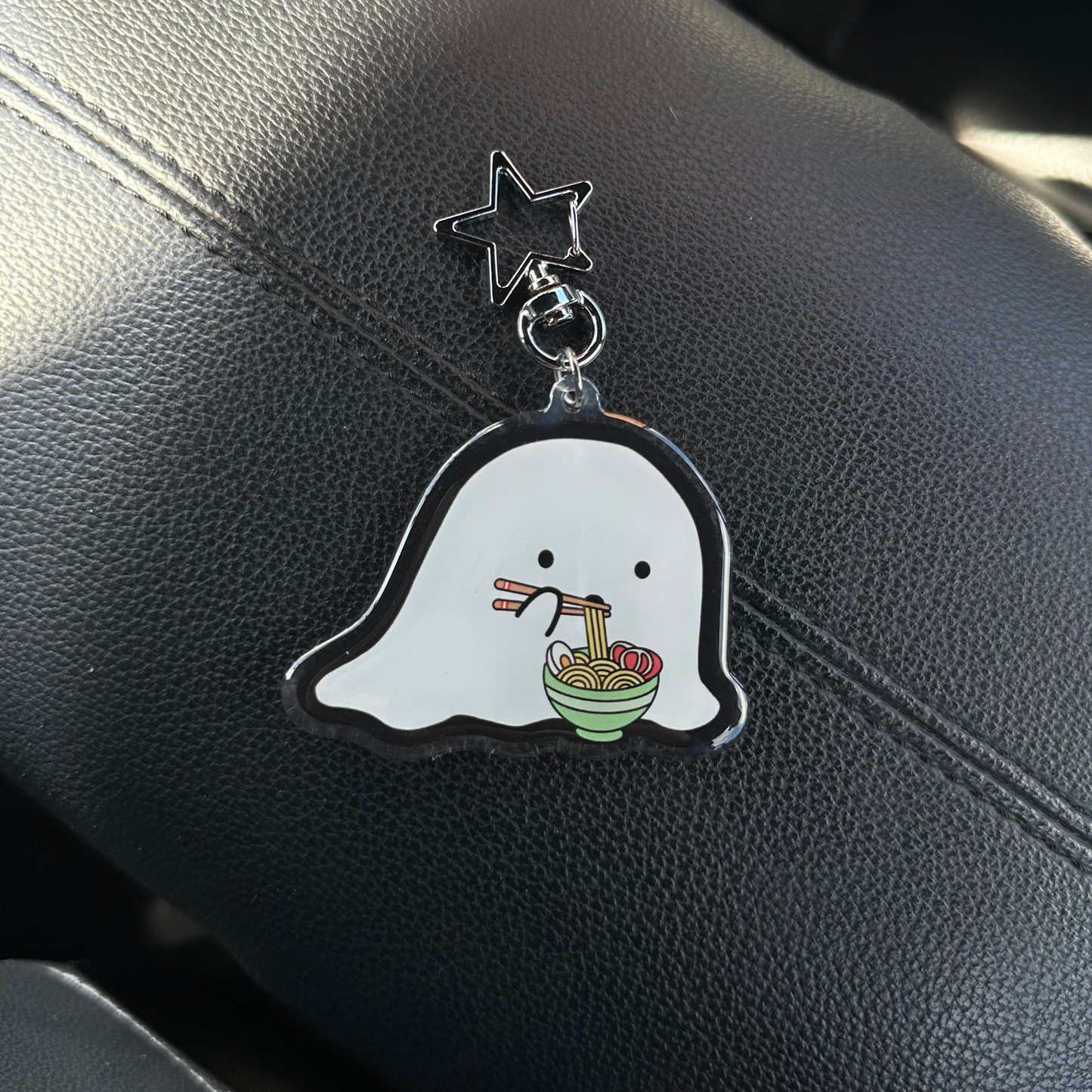 Ramen Ghost Keychain