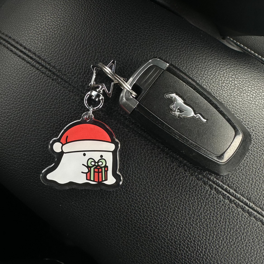 Festive Ghost Keychain