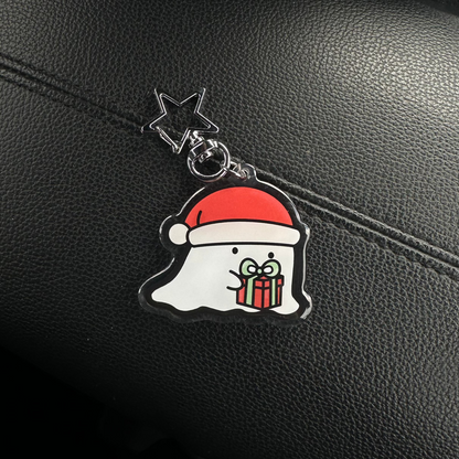 Festive Ghost Keychain