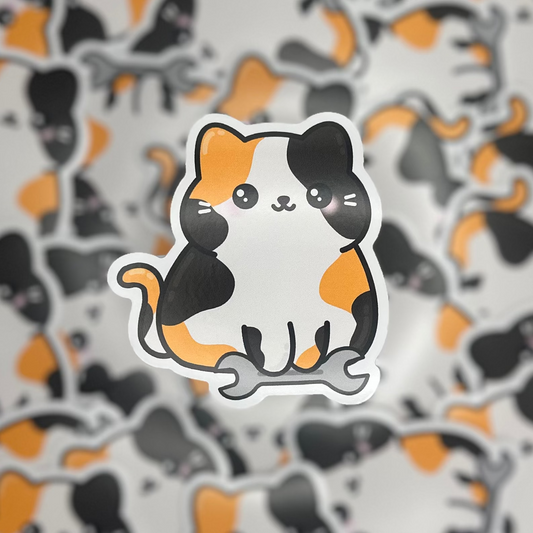 Calico Cat Sticker