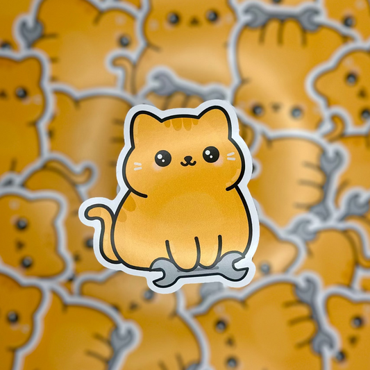 Orange Cat Sticker
