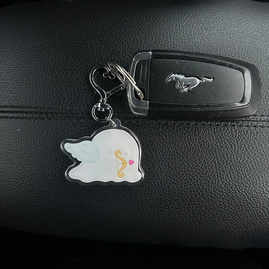 Cupid Ghost Keychain