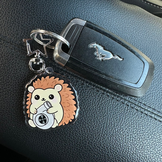 Hedgehog Keychain