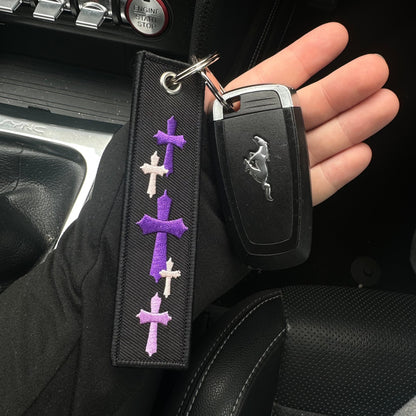 Purple Cross Jet Tag