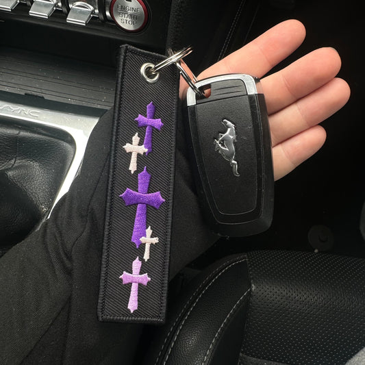 Purple Cross Jet Tag