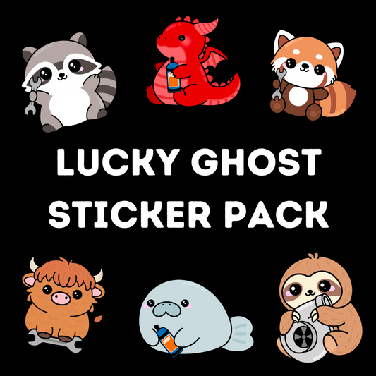 Lucky Ghost Sticker Pack